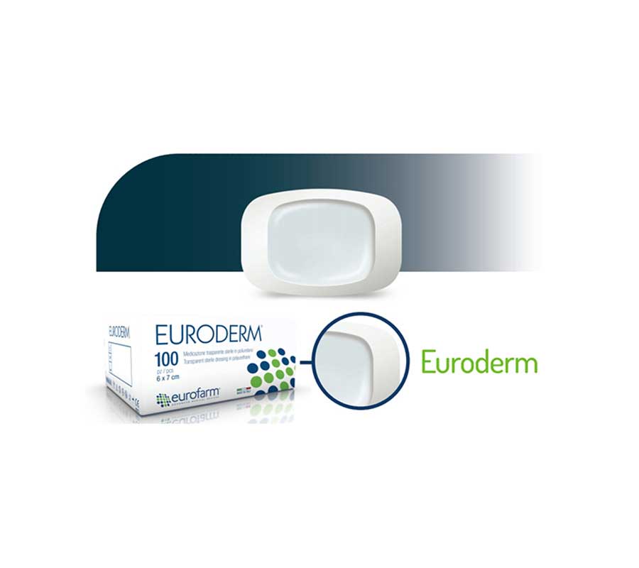 پانسمان فیلم شفاف یورودرم 12*10 یوروفارم |